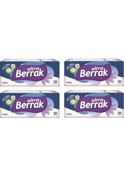 Berrak Peçete 4 x 200'lü