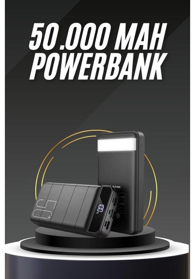 50.000 Mah Led Dijital Göstergeli Usb Çıkışı Powerbank -
