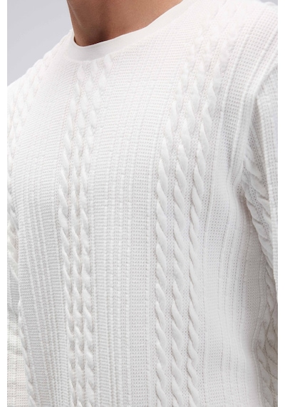 Ellesse Erkek Sweat Em623-of Beyaz BEYAZ