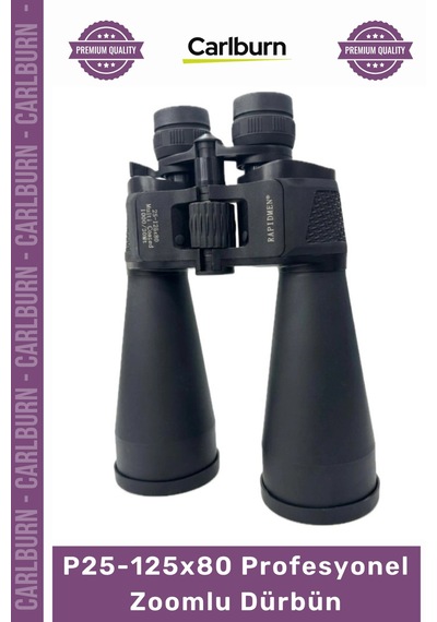Carlburn Dürbün 80mm Uv Korumalı Net Görüntü Sunan Güçlü P25125x80 Profesyonel Zoomlu Dürbün Çok Renkli