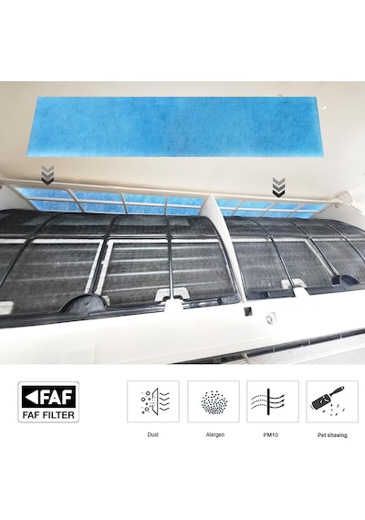 Faf Fresh Air Filter Tüm Klimalar İçin Uyumlu Çift Katmanlı Bio Allerjen Klima Filtresi Diğer