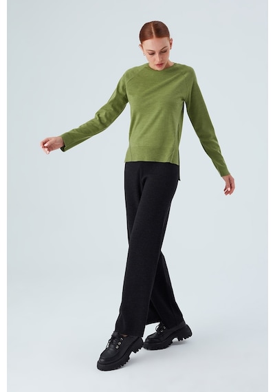 Peraluna Vanessa Pullover Merino Yünlü Yanları Yırtmaçlı Ince Kadın Triko Kazak Yeşil-yeşil Yeşil Peraluna Vanessa Pullover Merino Yünlü Yanları Yırtmaçlı Ince Kadın Triko Kazak Yeşil-yeşil Yeşil
