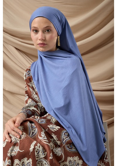 Silk Home Premium Penye Şal 65002-42 Kot Mavi Çok Renkli