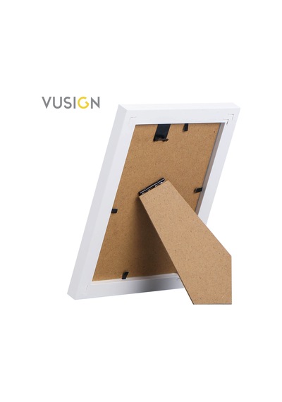 Vusıgn Mdf Beyaz Masaüstü Ve Duvar Askılı Fotoğraf Çerçevesi 3'lü Set