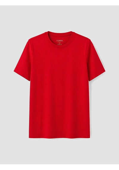 Lcwaıkıkı Classic Kırmızı Regular Fit İnce Kumaş Tişört /03
