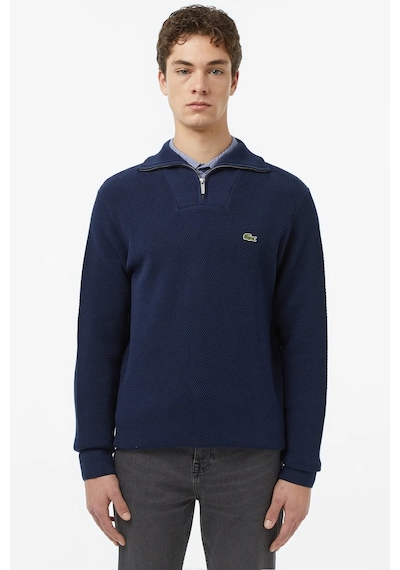 Lacoste Men's Regular Fit Fermuarlı Organik Pamuk Lacivert Sweatshirt Lacivert