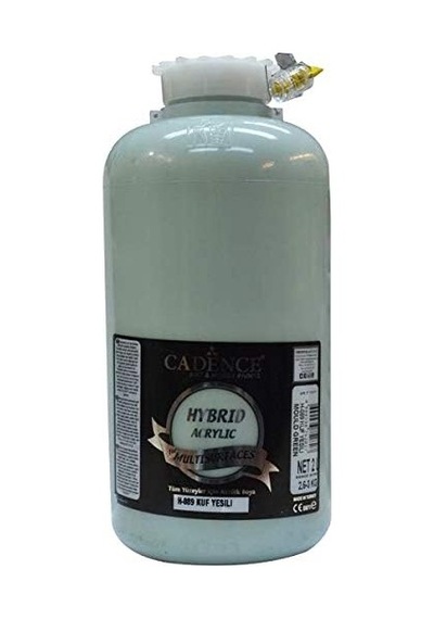 Hybrid Multisurface Akrilik Boya 2 Litre H-089 Küf Yeşili Tek Renk