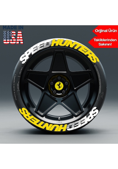 Speedhunters Motorsiklet Araç Otomobil Lastik Yazısı 2.5 Cm 4 Adet Made In Usa  Ürün