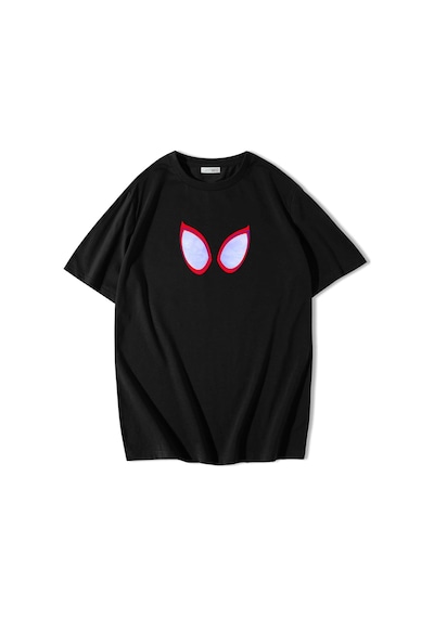 Brz Collection Unisex Oversize Spider-man: Into The Spider Verse T-shirt-siyah Siyah