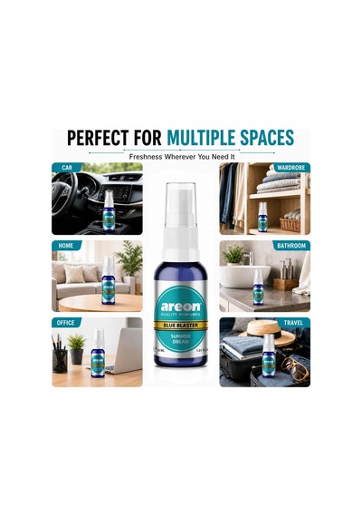 Areon 30 Ml Blue Blaster Summer Dream Oto Araç Spreyi Belirtilmemiş