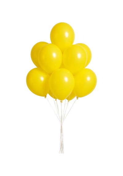 Pastel Balon 11 İnc 28 Cm Doğum Günü Parti Malzemeleri 10 Adet Sarı