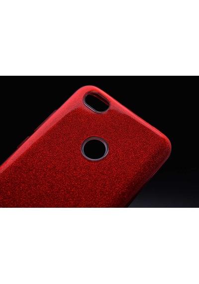 Xiaomi Redmi Note 5a Kılıf Zore Shining Silikon Kırmızı
