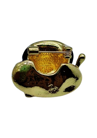 Kahve Fincanı Broş - Retro Tasarım Latte Cup Brooch Kahveseverlere Hediye Aksesuar Kahverengi