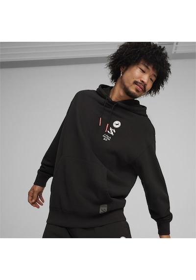 Puma X Staple Graphic Hoodie Erkek Sweatshirt-siyah