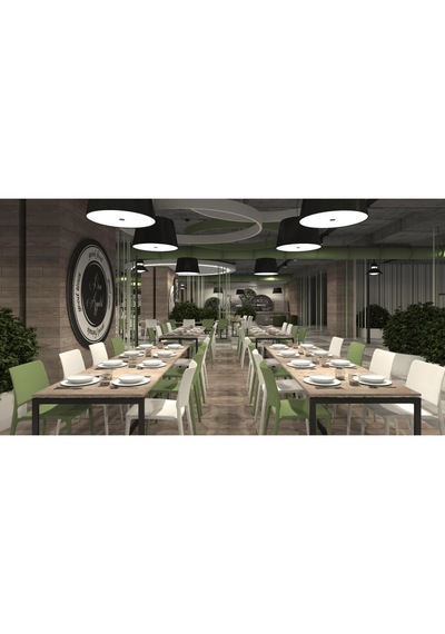 Papatya Joy-s 4 Adet Sandalye Mutfak Bahce Restoran Kafe Otel Beyaz Beyaz - Beyaz