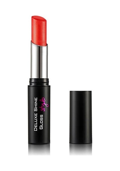 Flormar Deluxe Shine Yarı Transparan Parlak Bitişli Ruj D43 Red Orange