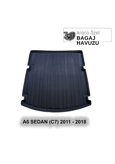 Audı A6 Sedan C7 2011 - 2018 Araca Özel 3d Bagaj Havuzu