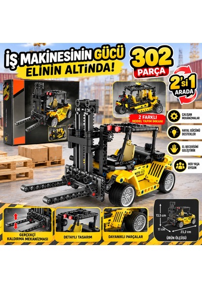 1004573 Forklıft 2ın1 302prç Diğer