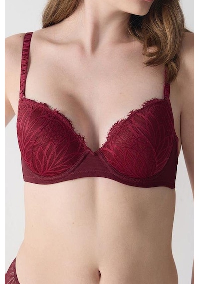 Magic Form 2685 Kadın Destekli Dantelli Sütyen-bordo Bordo