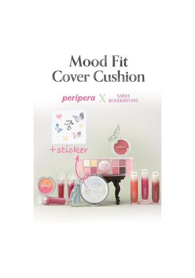 Yarı Mat Bitişli Filtre Etkili Cushion Mood Fit Cover Cushion Spf50+ Pa++++ 02 Ivory Fit
