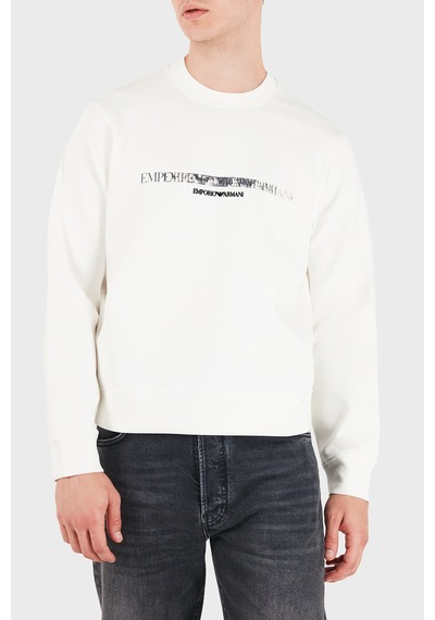 Emporio Armani Logolu Pamuklu Regular Fit Bisiklet Yaka Sweat Erkek Sweat Em007352 Af10013 M0497 Beyaz Emporio Armani Logolu Pamuklu Regular Fit Bisiklet Yaka Sweat Erkek Sweat Em007352 Af10013 M0497 Beyaz