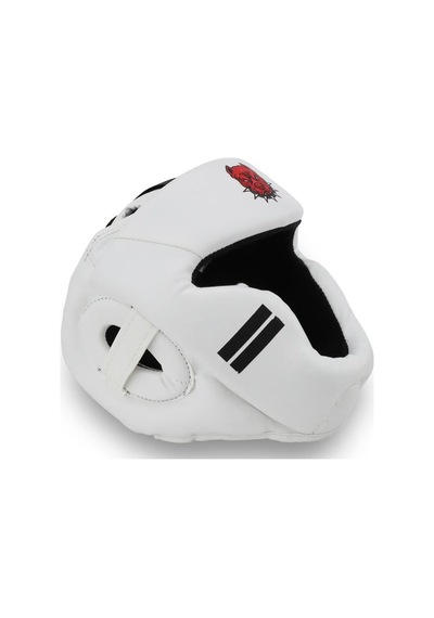 Titan Sport Yüz Korumalı Boks Kaskı , Beyaz Pitbull Desenli Model Çok Renkli