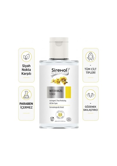 Sirenol Cadı Fındığı Cilt Sıkılaştırıcı Gözenek Temizleyici Tonik 300 ML