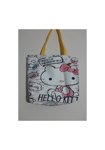 Owl Bag Sanrio Kawai Hello Kity Sweet Style Desenli Tasarım Kumaş Omuz Çantası Çok Renkli