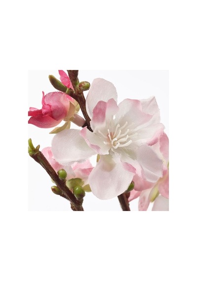 Ikea Smycka Yapay Sakura Dalı 130 Cm Beyaz Pembe Yeşil Beyaz - Pembe - Yeşil