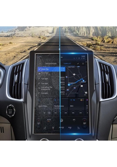 Ford Edge 12 İnç Ekran Koruyucu Multimedya Parlak Nano