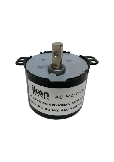 İKON TEKNİK AC SENKRON MOTOR 50 KTYZ 6 Watt 10 RPM 220 Volt KULUÇKA ÇEVİRME MOTORU - VİYOL MOTORU