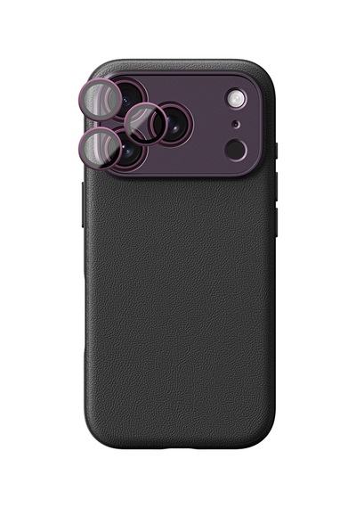 İphone 18 Pro Kılıf M-safe Özellikli Airbag Tasarımlı Amazingthing Glamour Slens Serisi Kapak Mor