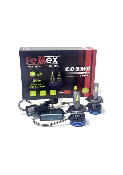 Femex Cosmo Plus H4 Yeni Nesil Güçlendirilmiş Led Far Xenon Led Headlight