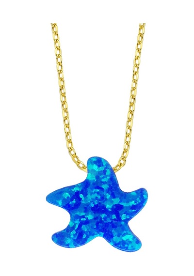 Altın Deniz Yıldızı Opal Kolye As1528Kl Altınsepeti