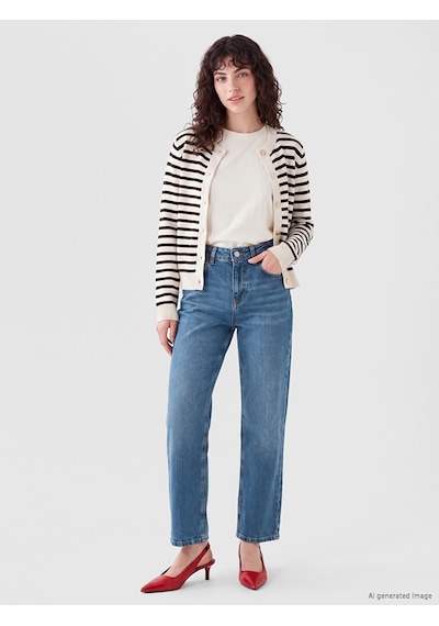 Lcw Jeans İndigo Petite Straight Fit Kadın Jean Pantolon