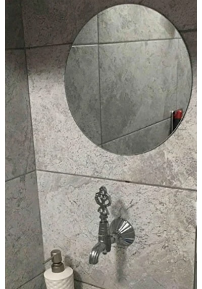 Yuvarlak 3mm Gerçek Banyo Aynası 30 Cm