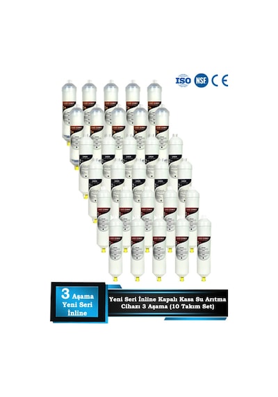 Sumarkt Kapalı Kasa Su Arıtma Cihazı Yeni Seri Inline 3 Aşamalı Toptan 10 Takım Filtre Bakım Seti Sumarkt Kapalı Kasa Su Arıtma Cihazı Yeni Seri Inline 3 Aşamalı Toptan 10 Takım Filtre Bakım Seti