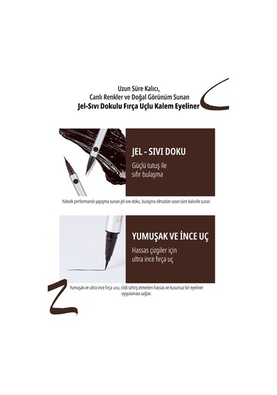 Missha Eyeliner Natural Fix Brush Pen Liner 2 Brown