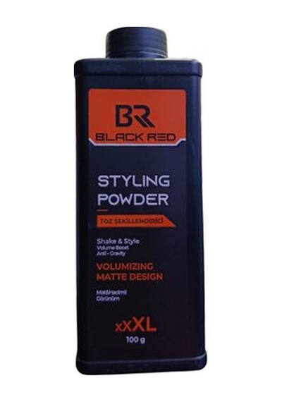 Black&red Styling Powder 100gr. Volumizing Matte