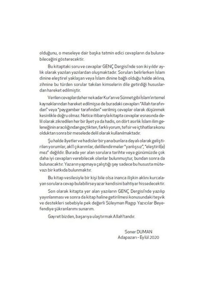 Allahım Sorularım Var? / Soner Duman 9789944836074