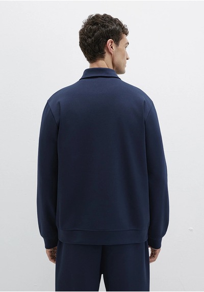 Mavi Erkek Half Zıp Sweatshırt Safir Lacivert 0s10382-80872 Lacivert