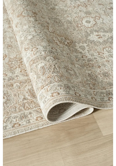Seyran Halı Nuda 1303 Krem Mikro Polyester - Viskon Makine Halısı