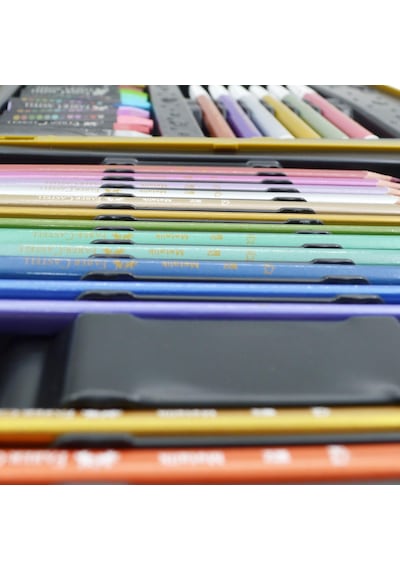 Faber-Castell Metalik Boyama Çantası 34 Parça