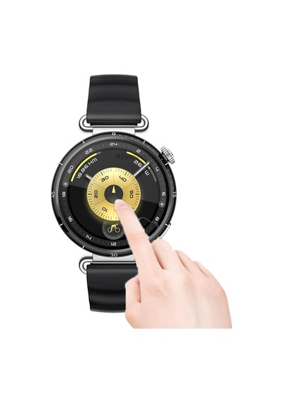 Huawei Watch Gt6 41mm Uyumlu Kolay Kurulum Aparatlı Temperli Cam Ekran Koruyucu