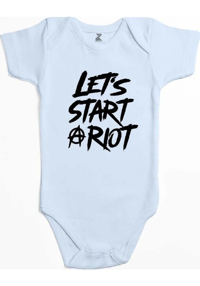 Zepplin Giyim Three Days Grace Let's Start Mavi Bebek Body Zıbın