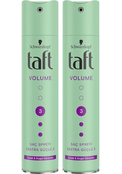 Taft True Volume Ekstra Hacim Veren Sprey 2 x 250 ML