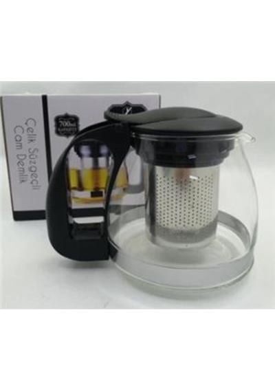 Yakut French Press 900 Ml Metal Kulplu Siyah