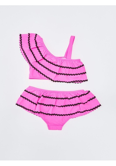 Deep Beach Sutaşı Detaylı Kız Çocuk Bikini Takım 001