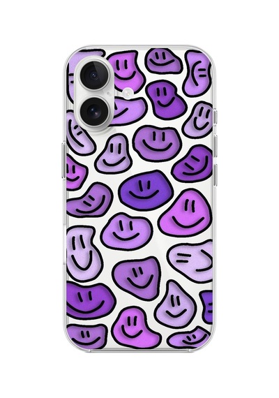 Apple Uyumlu iPhone 16 Şeffaf Kılıf Şeffaf Wallpaper 6 Tasarımlı