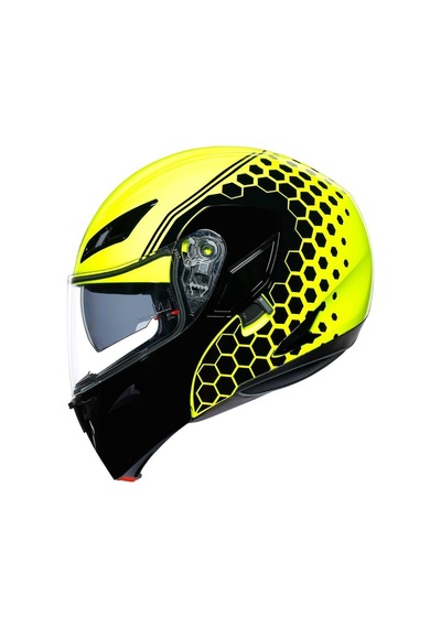 Agv Compact St Kask Plk Detroit Sarı Fluo Siyah